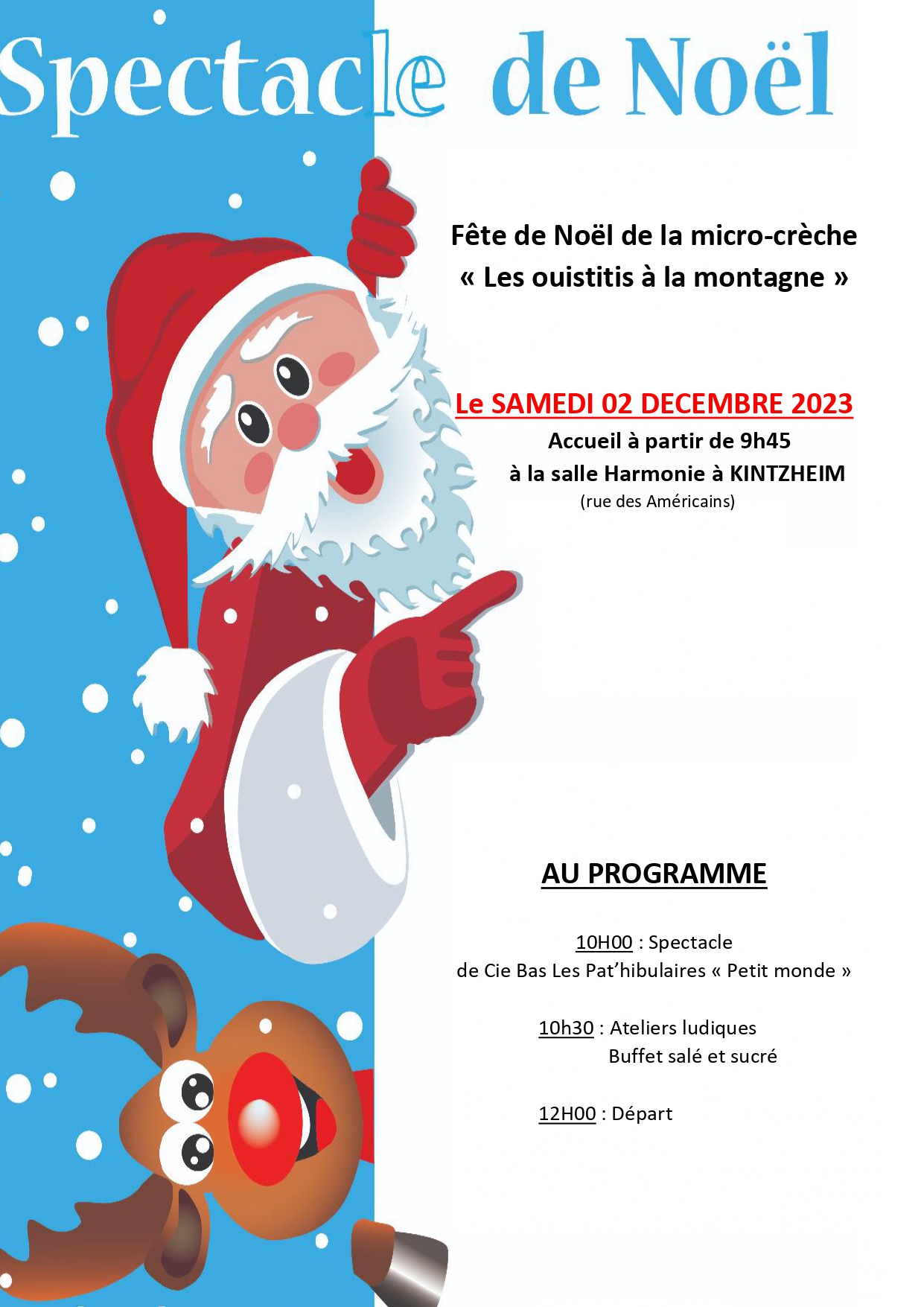 Fête de Noël Les Ouistitis à la Montagne